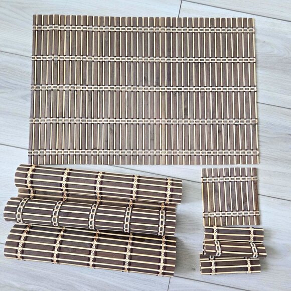 Bamboo Placemats and Coasters - Picture 2 of 2